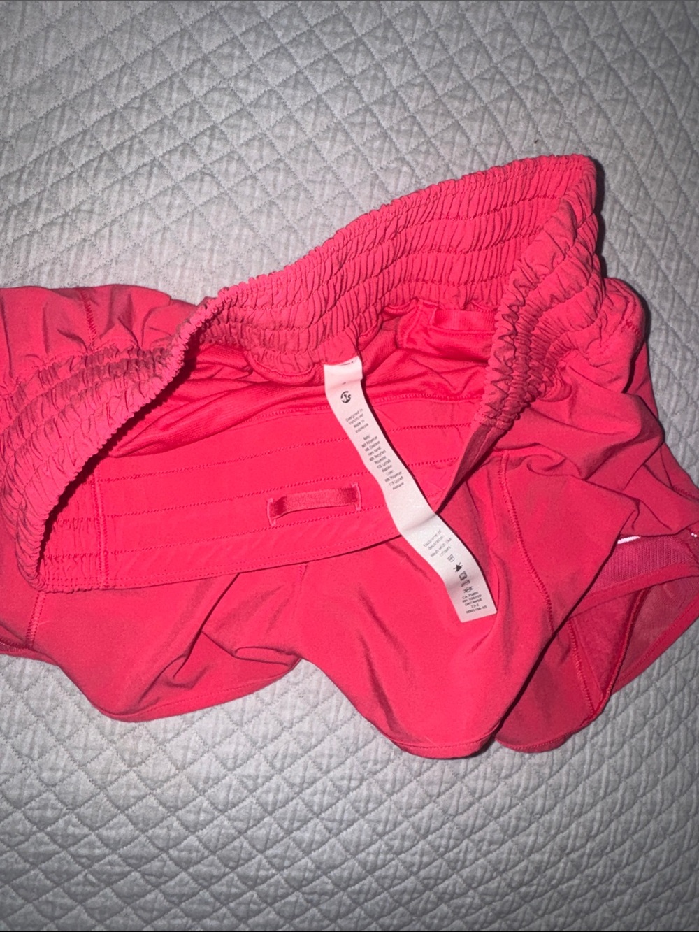 lululemon athletica Bright Pink Women’s Running Shorts with Reflective Accents - Picture 3 of 5